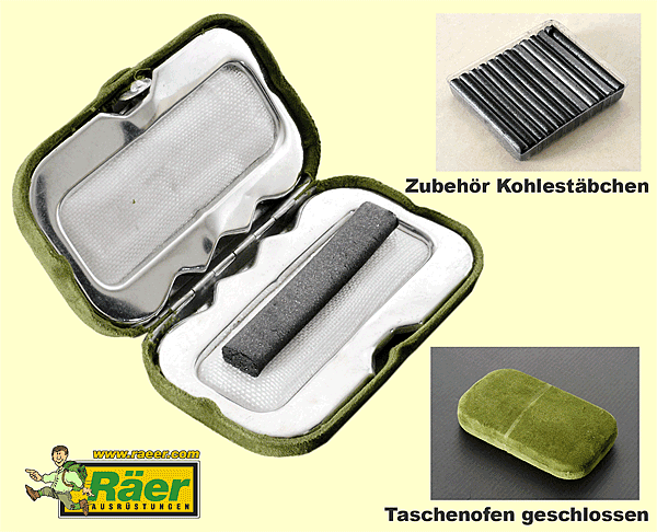 Taschenofen Kohle    A