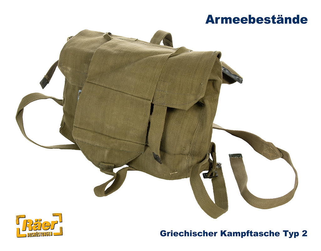Griechische Kampftasche Modell 2, oliv    B