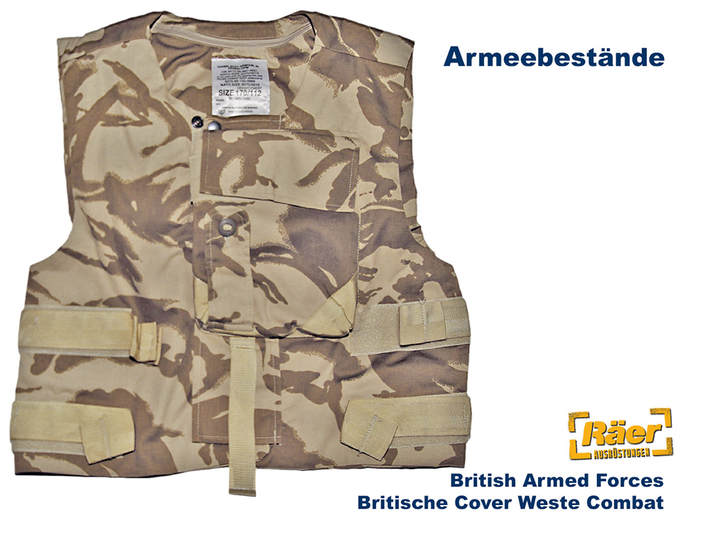 Britische Cover Weste Combat, desert    B