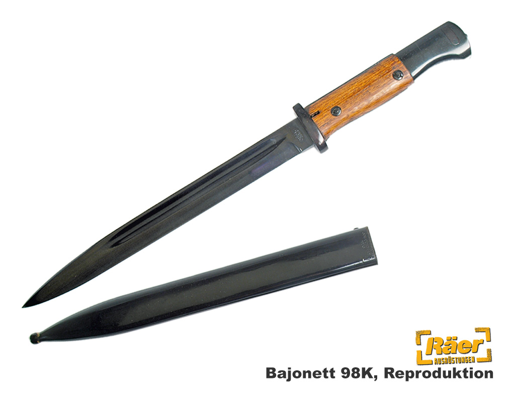 WH Bajonett 98K m. Scheide, Repro    A