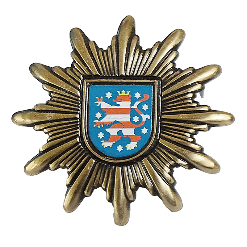 Polizei Mützenstern, Metall 52 mm    A/B