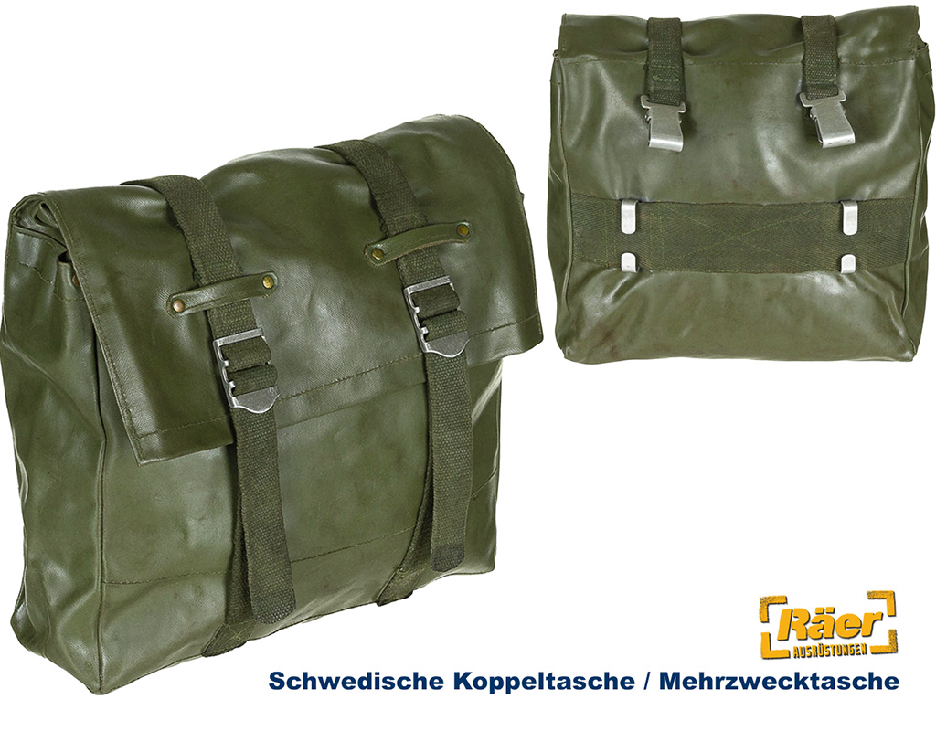 Schwedische Mehrzwecktasche, PVC, oliv     B