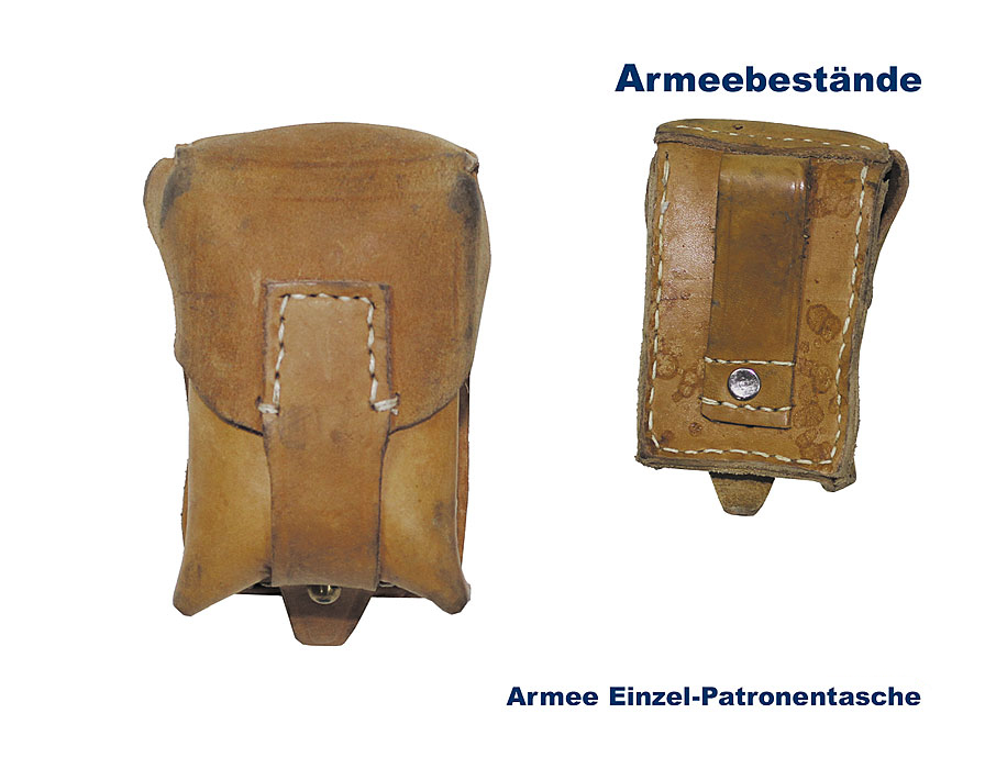 Patronentasche Koppeltasche Ledertasche Armee Militär Leder