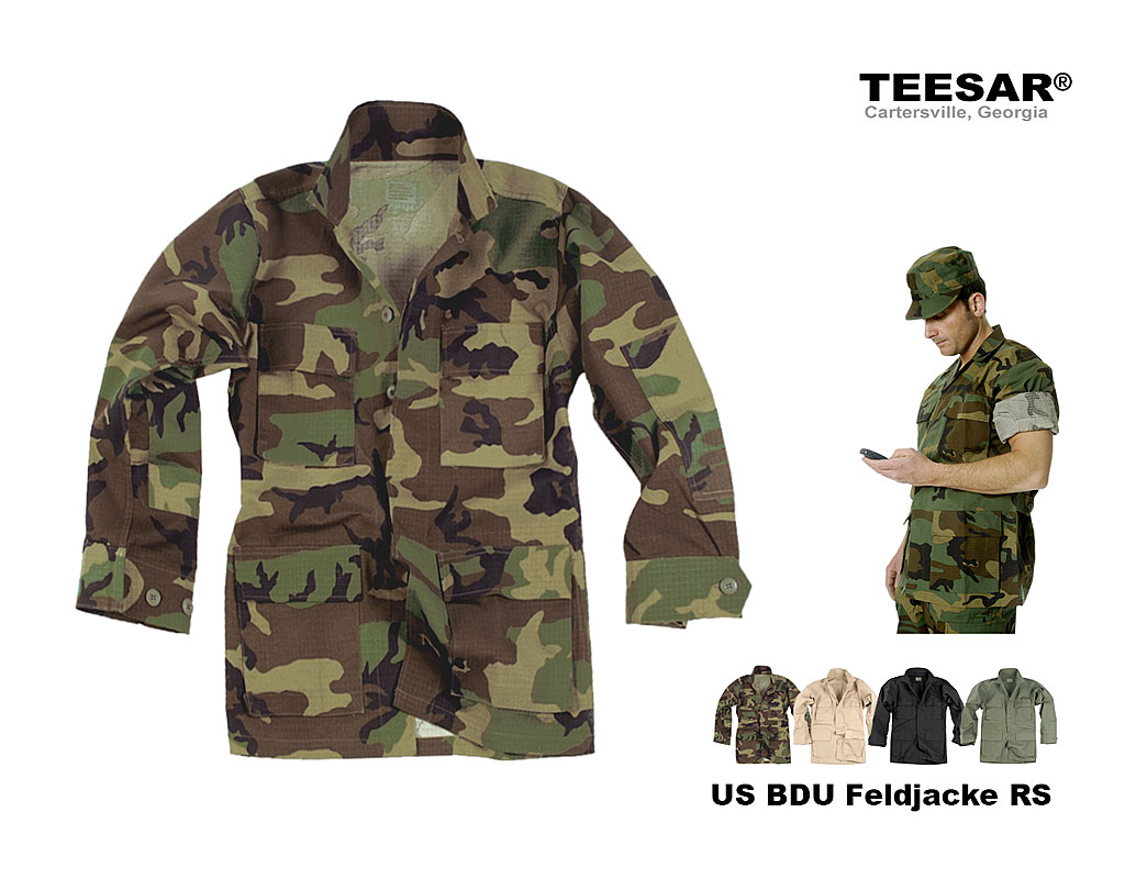 US BDU Feldjacke Cotton R/S    A