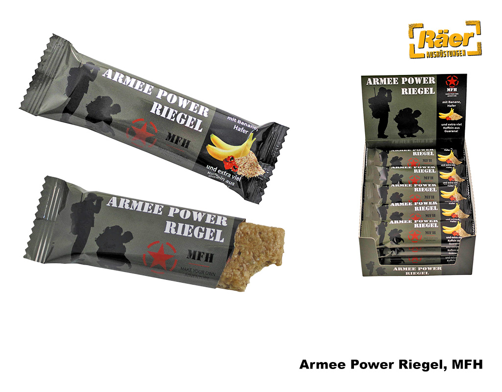 Armee Powerriegel mit Koffein, 60 g    A