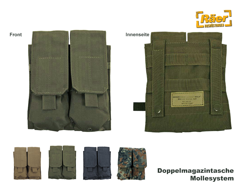 Doppelmagazintasche Molle, Modular System    A