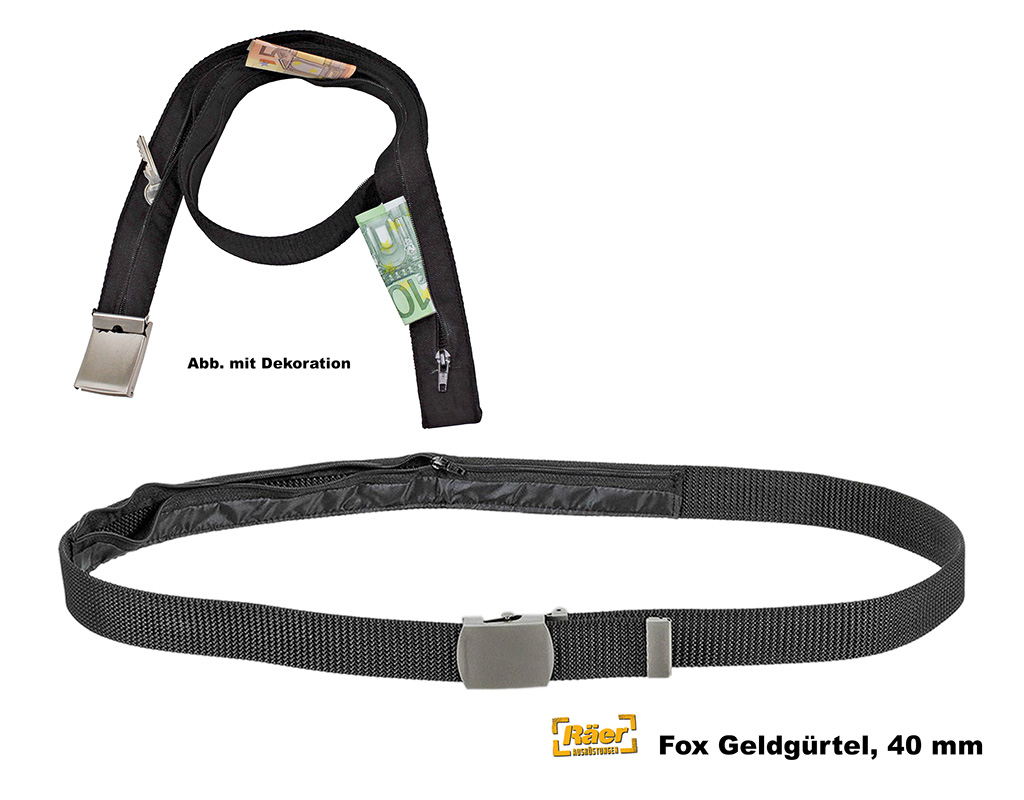 Fox Geldgürtel, Webbing, 40mm, bis 130 cm lang   A