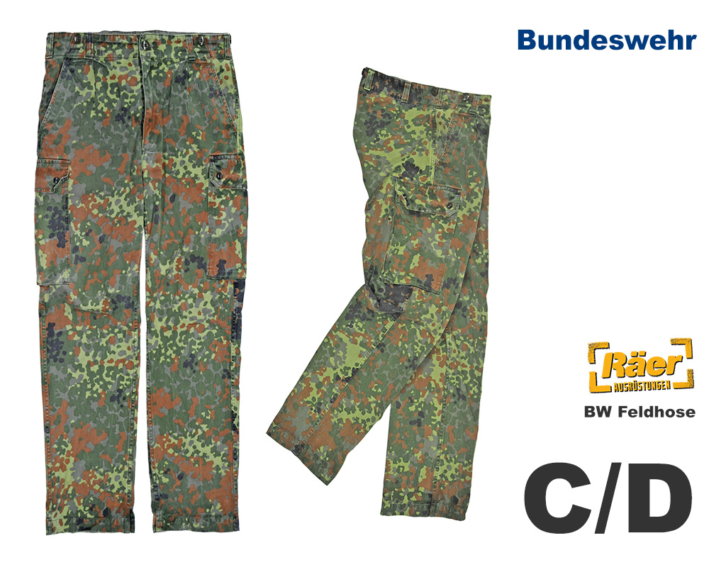 BW Feldhose flecktarn gebraucht    C/D