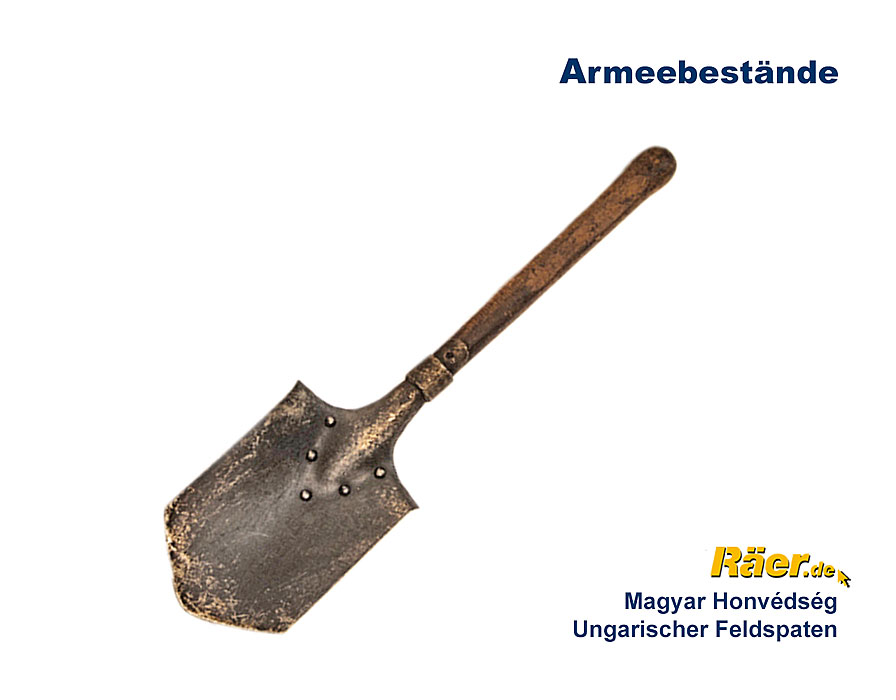 Ungarischer Feldspaten, Holzstiel    B