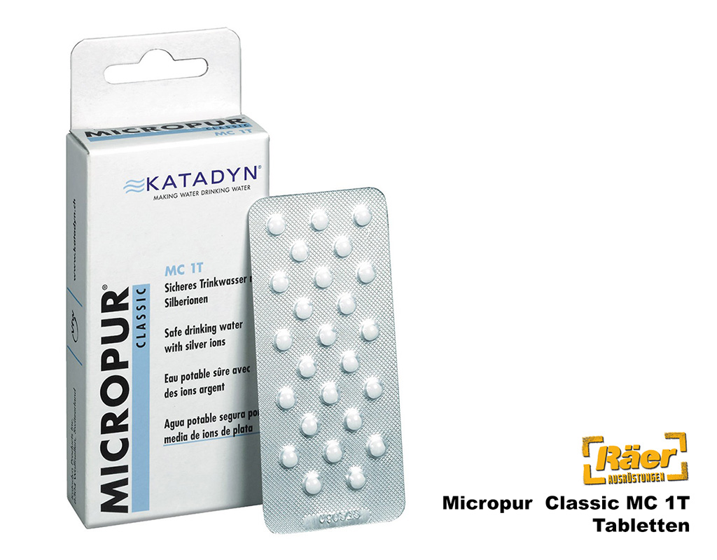 Katadyn Micropur Classic Tabletten A, 100 Tabletten, grau