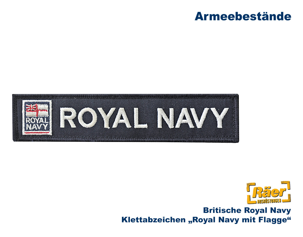 Birtisches Namensband Royal Navy, 165 x 35 mm B