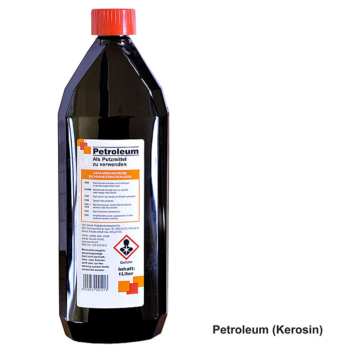 Petroleum (= Kerosin)    A