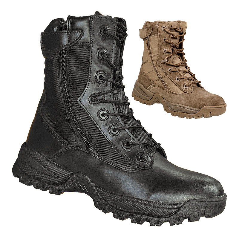 MilTec Tactical Boots, TwoZip... A coyote tan 10 43 452875310