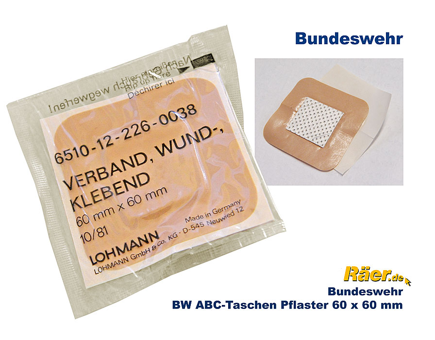 BW ABC-Taschen Pflaster 60 x 60 mm    A/B