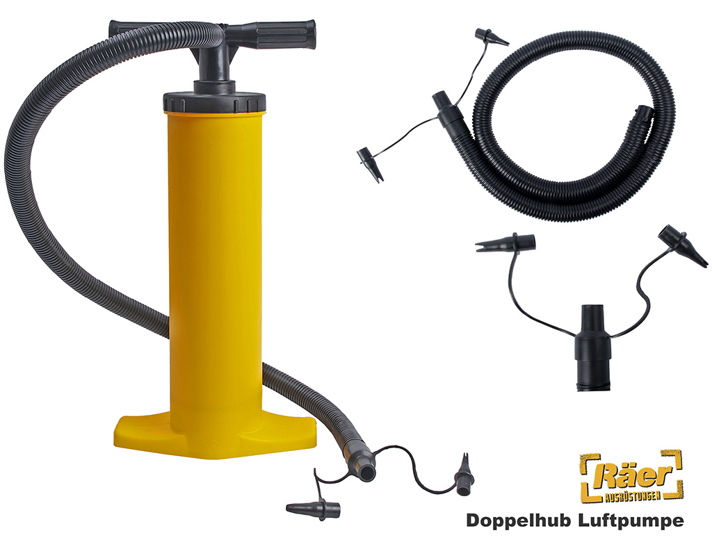 TIGER Luftpumpe 4 Liter Doppelhub Luftpumpe mit Manometer