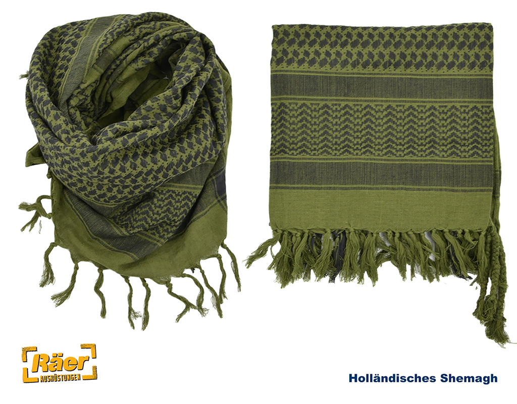 Holländisches Shemagh oliv/schwarz (Halstuch)  A/B