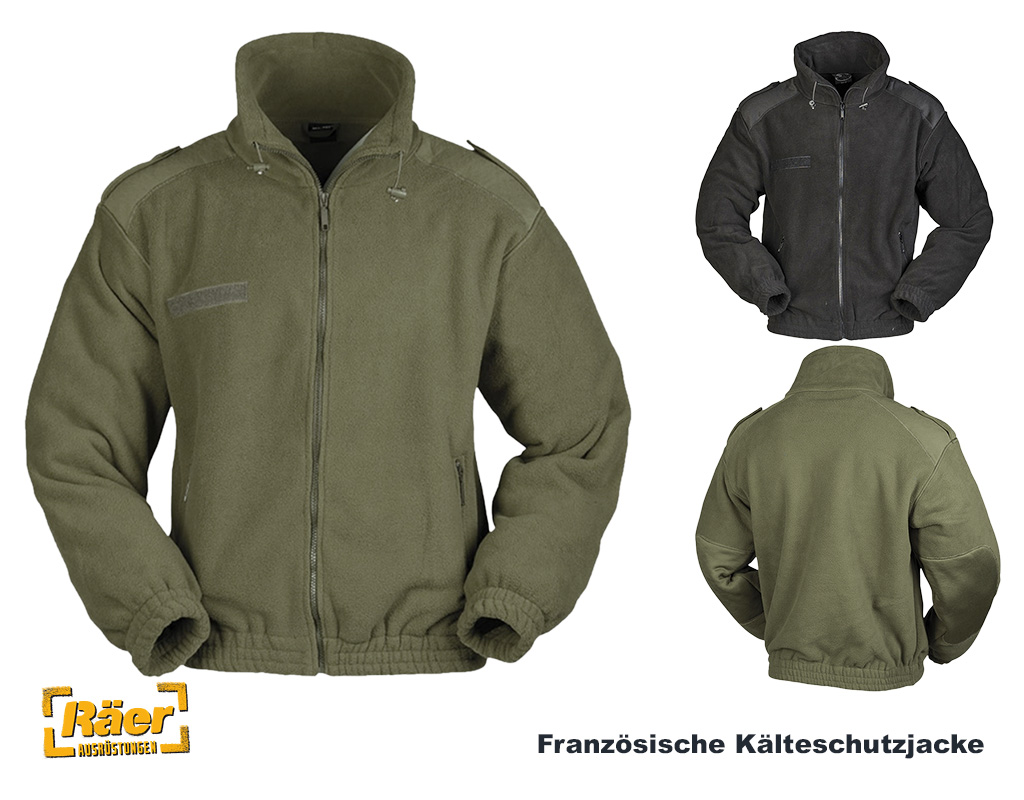 Französische Kälteschutzjacke, Fleecejacke... A