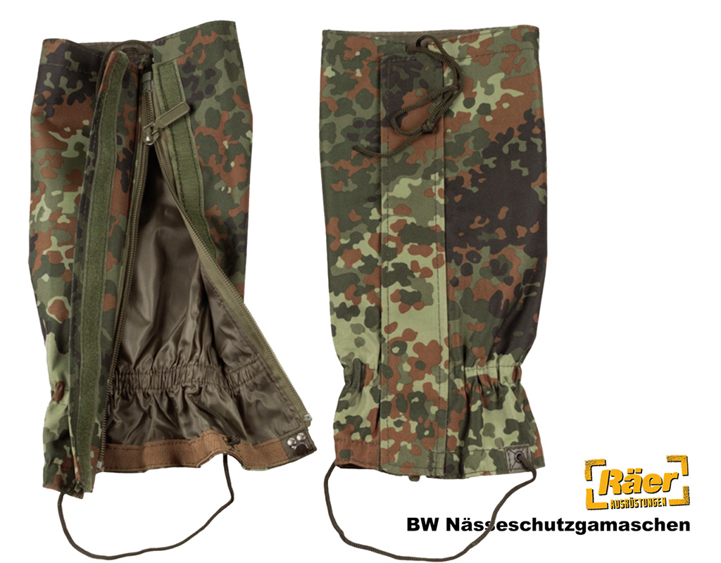 Nässeschutzgamaschen, flecktarn   A