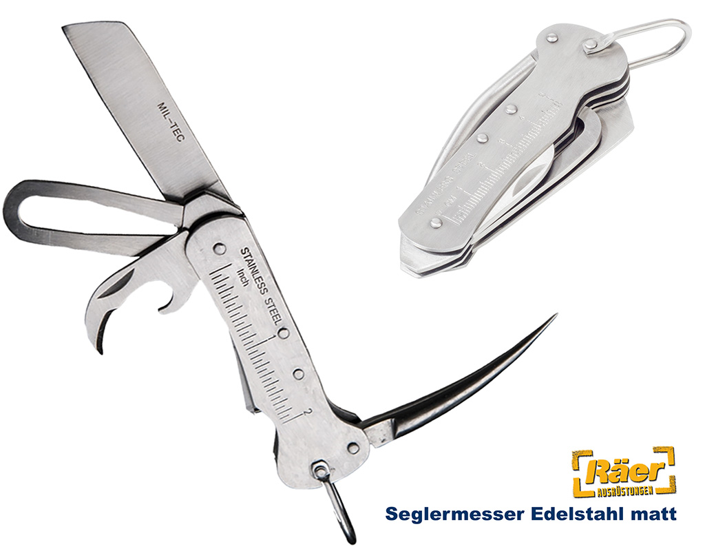Seglermesser Edelstahl matt    A