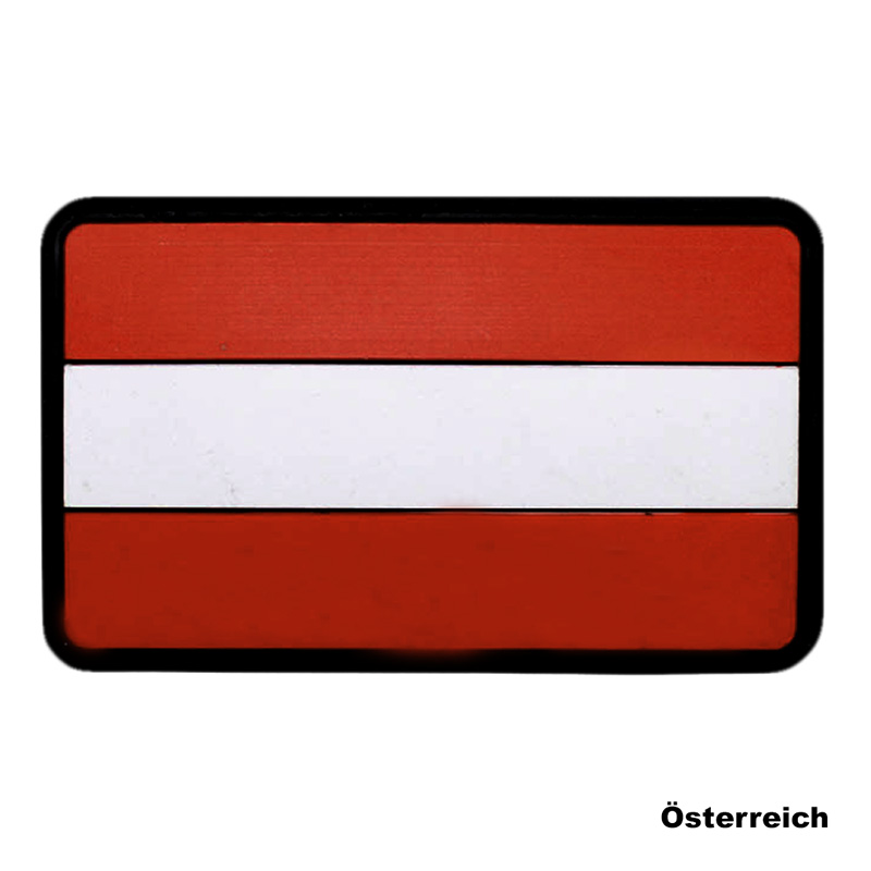 3D Klettabzeichen Flagge 8x5 cm, bunt... A