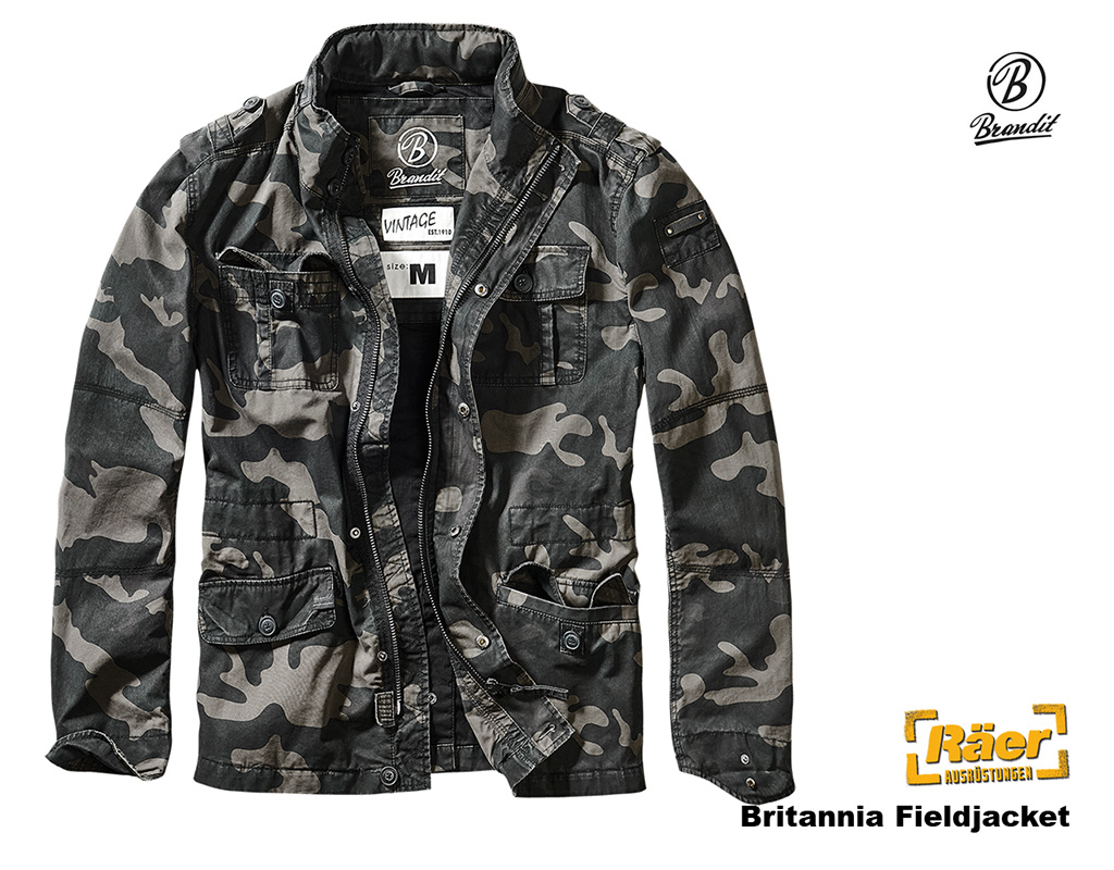 Brandit Britannia Feldjacke, darkcamo... A