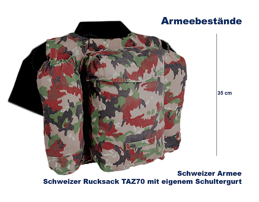 Schweizer Rucksack TAZ70 m. Schultergurt    B