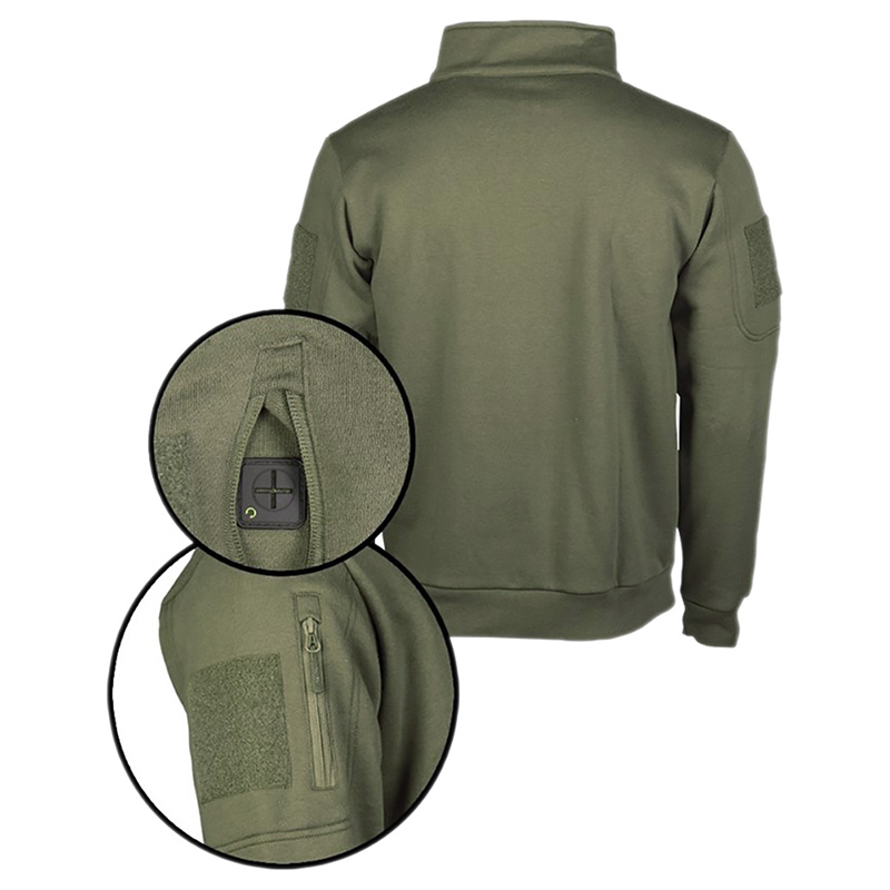 Tactical Sweatshirt m. Zipper    A