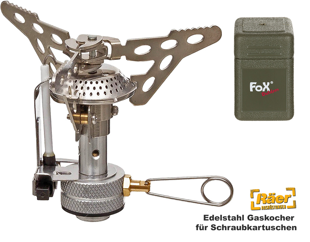 Fox Gaskocher 3000 Watt, Piezo-Zündung    A