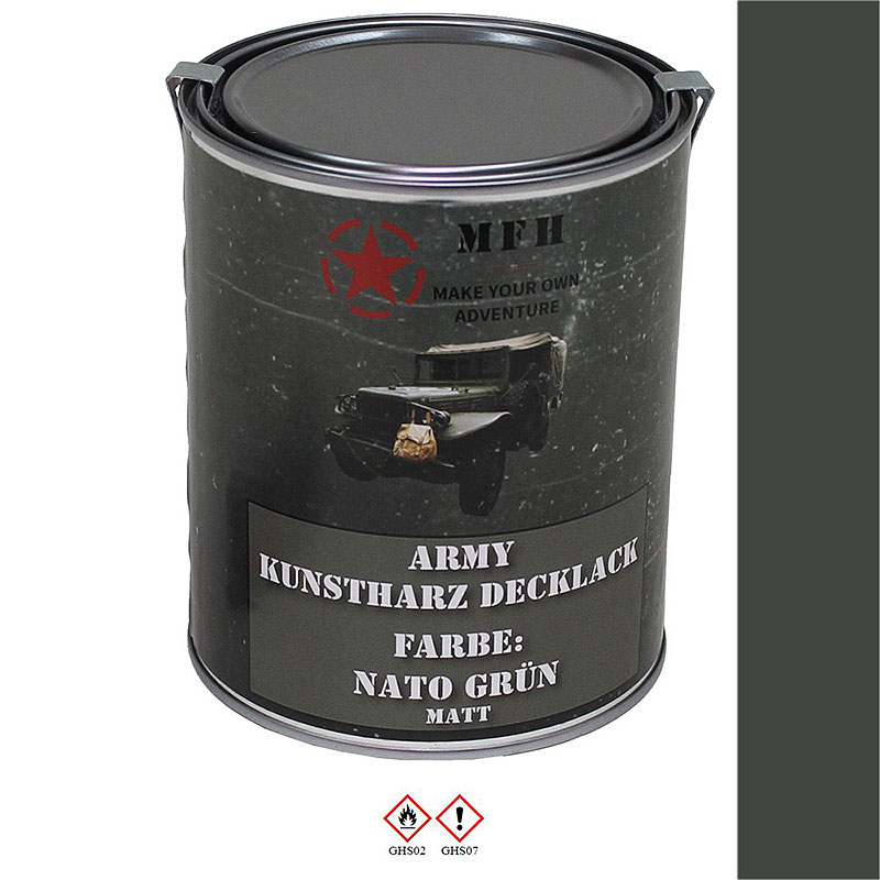 MFH Armee Streichlack matt, 1000 ml Farbdose    A