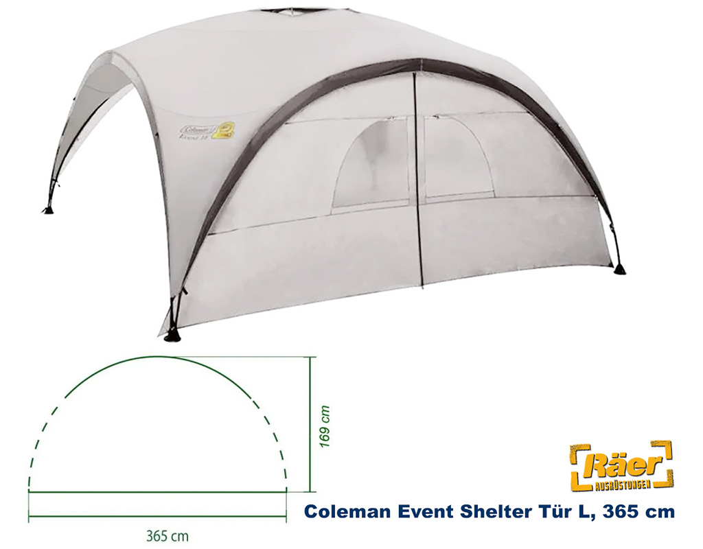 Coleman Event Shelter L 3,65 m Sunwall Mesh Door A