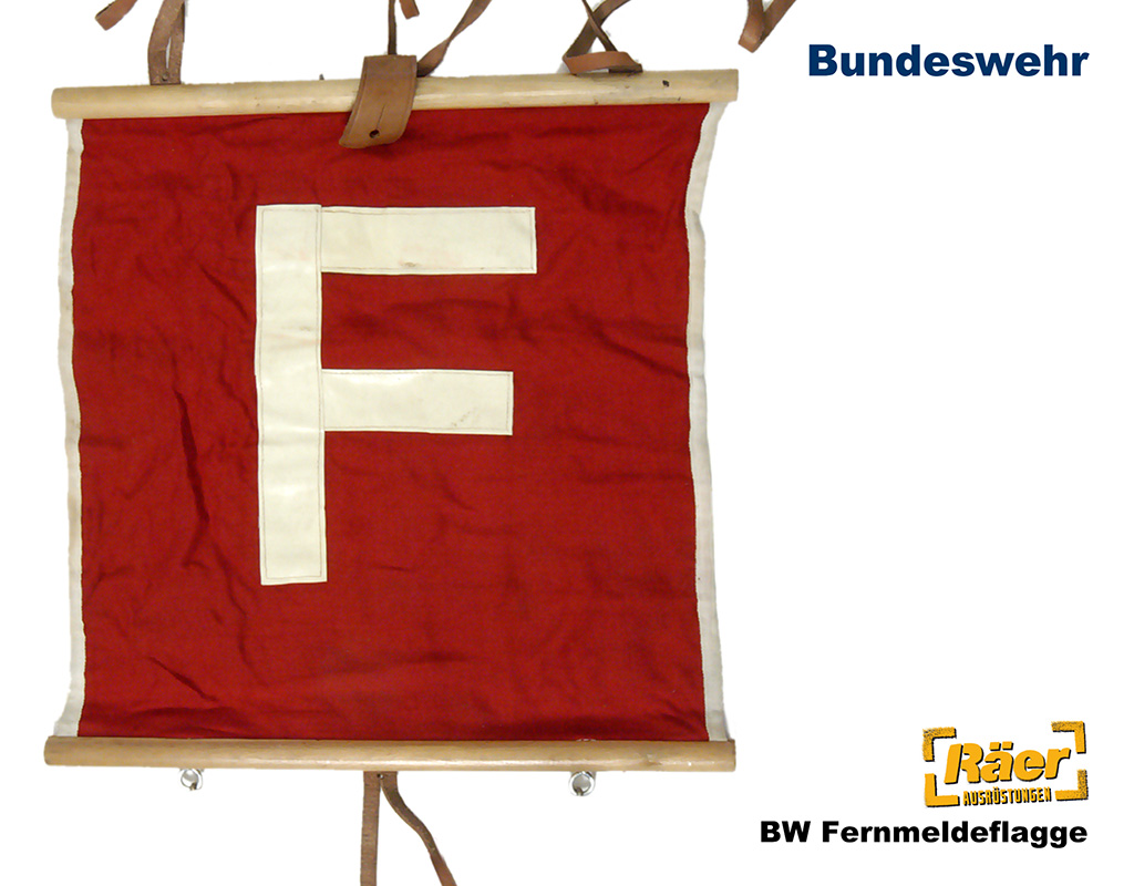 BW Fernmeldeflagge "F", rot    B