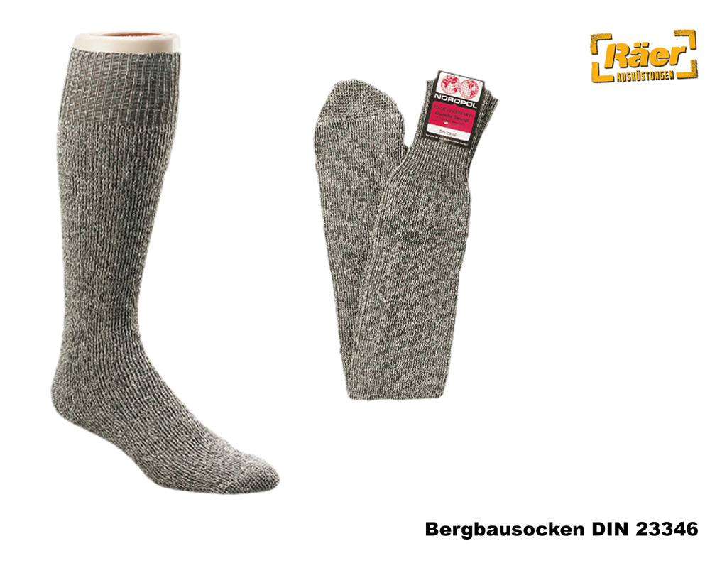 Bergbausocken DIN 23346, "Püttsocken"    A