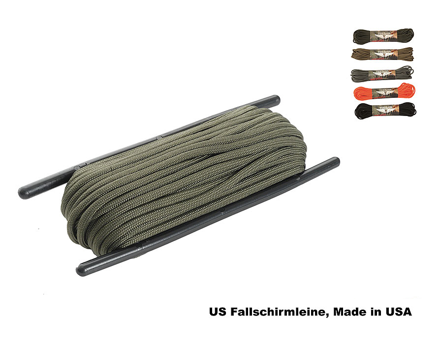 US Fallschirmschnur 50 ft (15,24m)    A