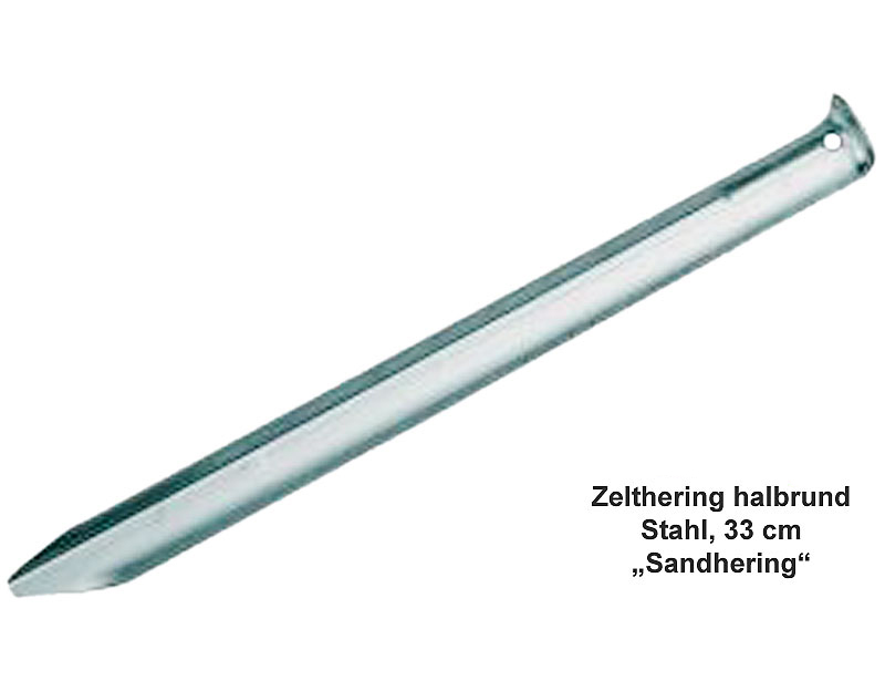 Zelthering 33 cm, Stahl - Sandhering    A