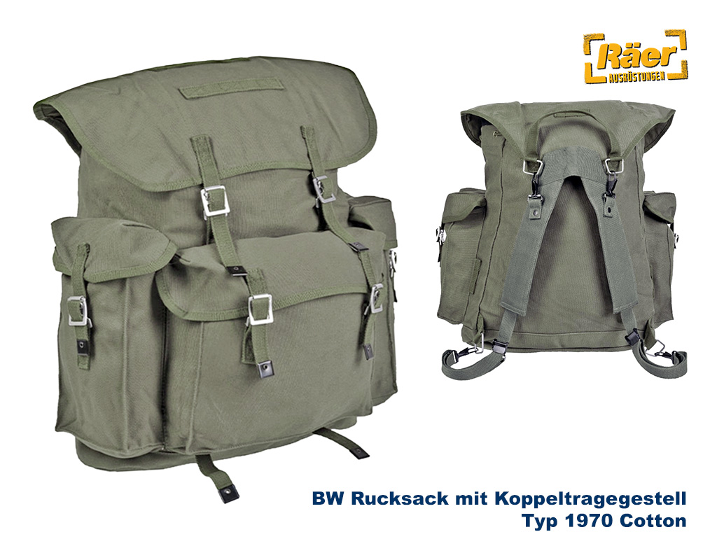 BW Rucksack Typ 1970 mit Koppeltragegestell    A