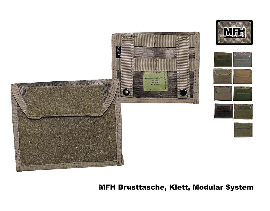 Brusttasche Klett, Molle, Modular System    A