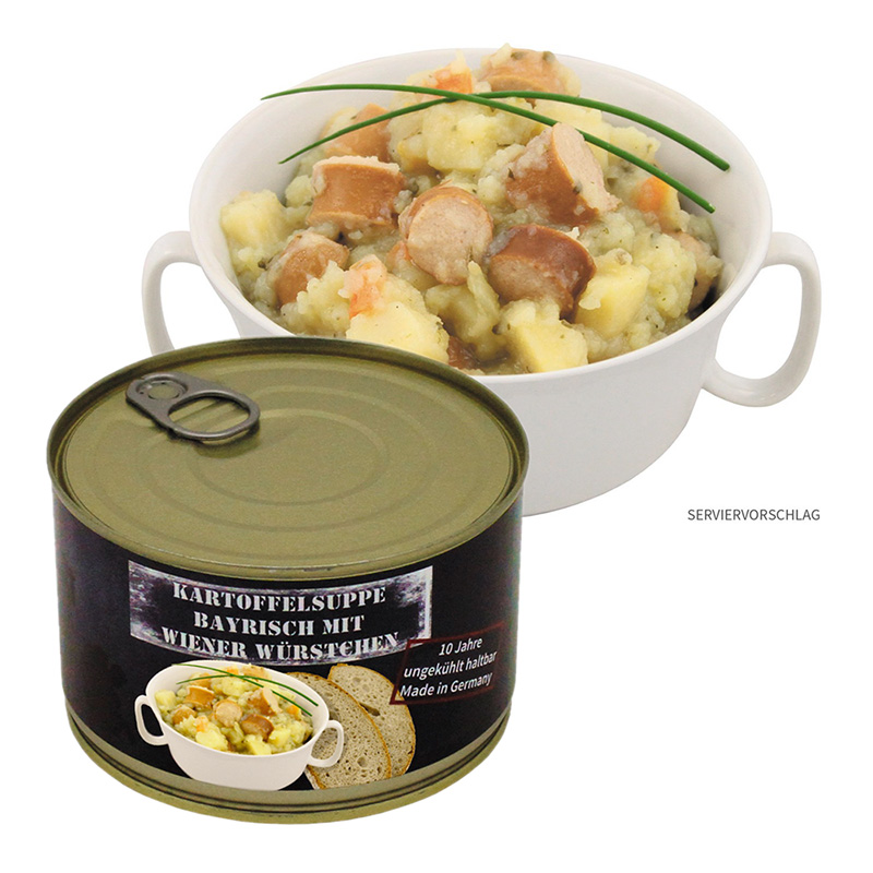 Artikelbild 1 des Artikel: MFH Vollkonserve Kartoffelsuppe W.-Würstchen A MFH Vollkonserve Kartoffelsuppe W.-Würstchen A