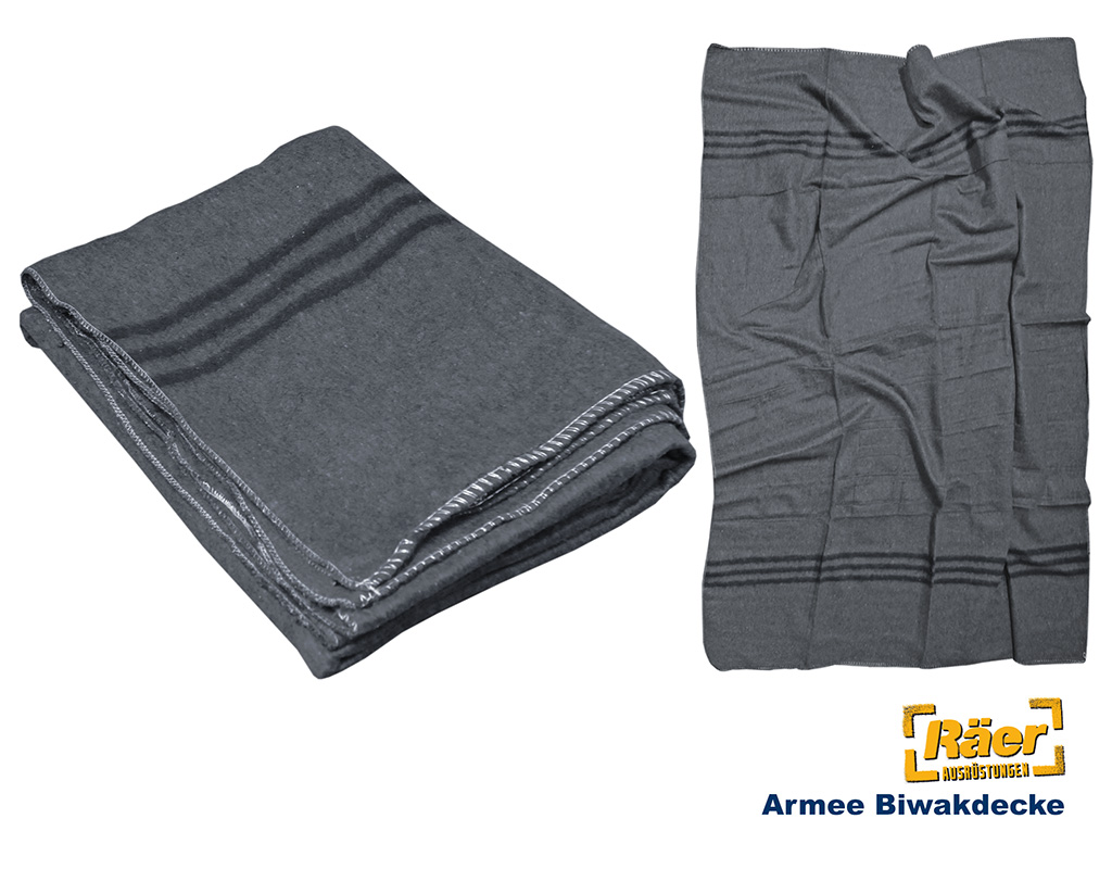 Biwakdecke 200 x 150 cm, Armeedecke, 40% PC    A