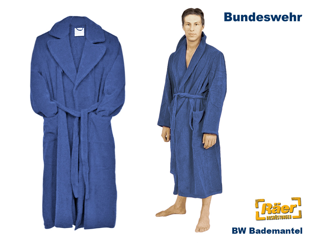 BW Bademantel, blau, neuwertig    A/B