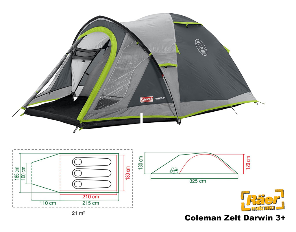 Coleman Zelt 3 P. Darwin 3+    A