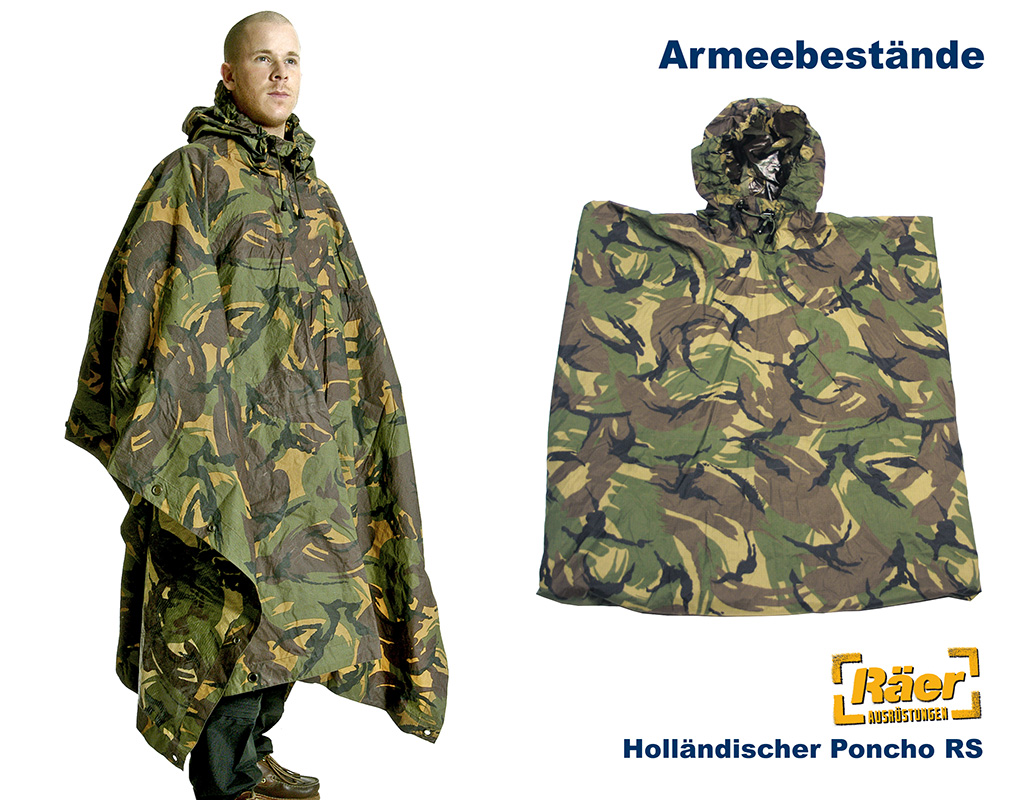 Holländischer Regenponcho, RS, tarn    B