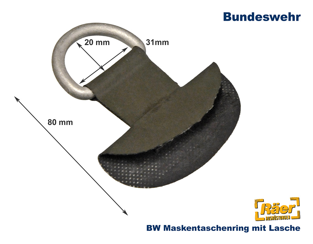 BW Maskentaschenring, Alu, m. Lasche    A