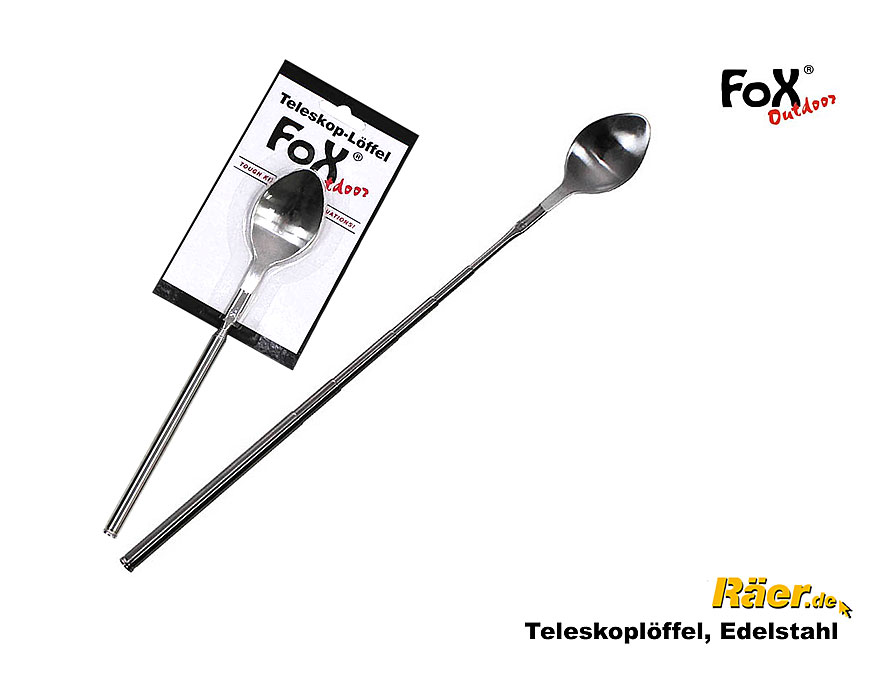 Teleskoplöffel, Edelstahl    A