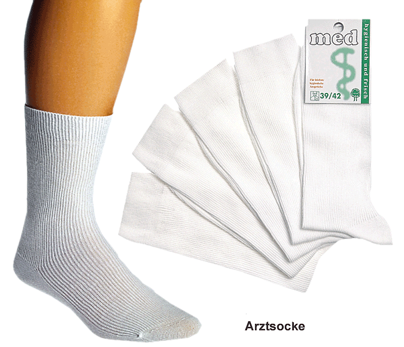 Arztsocken, 76/24% Bw/Synt     A