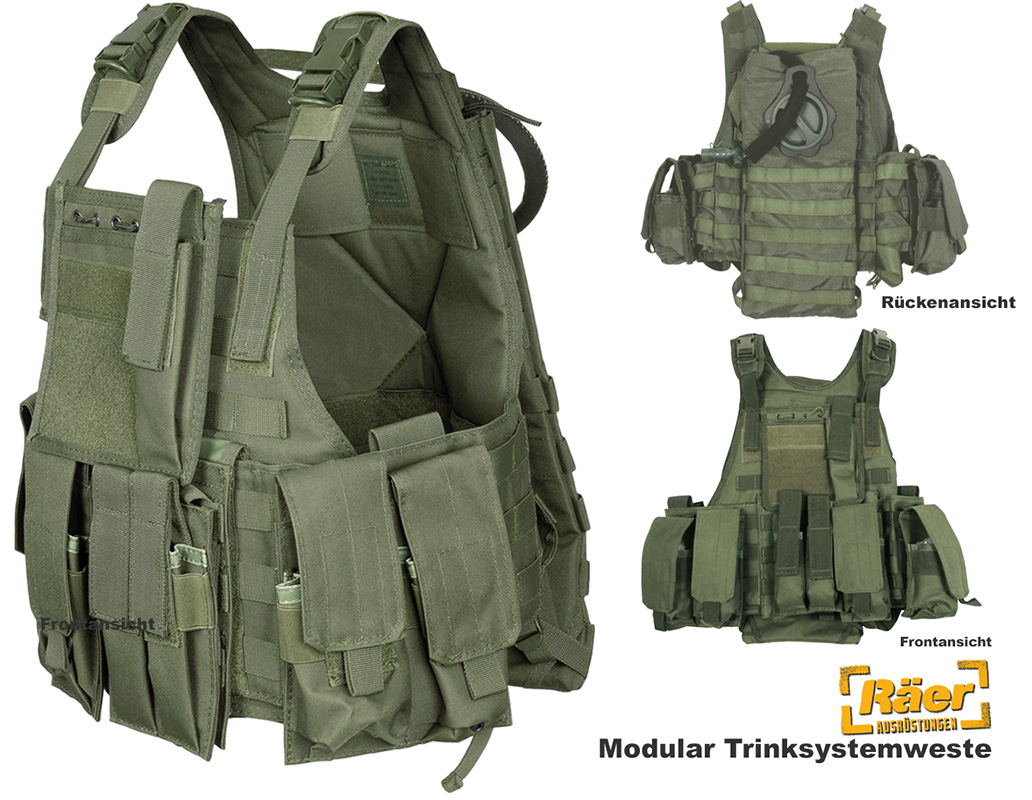 Modular Trinksystemweste Ranger, 5 Taschen    A