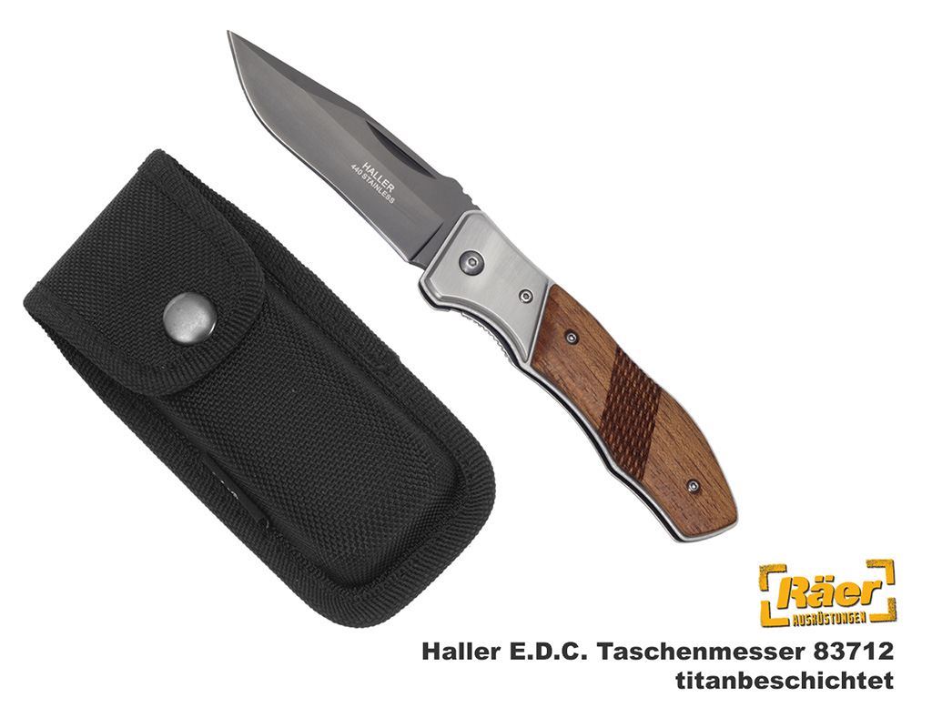 Haller e.d.c. Taschenmesser, Titanbesc, 83712    A