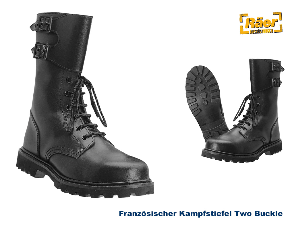 Französischer Kampfstiefel, 2-Buckle--    A