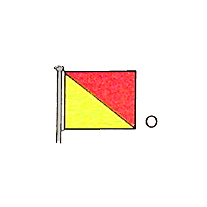 NVA Buchstaben-Signalflagge    B: