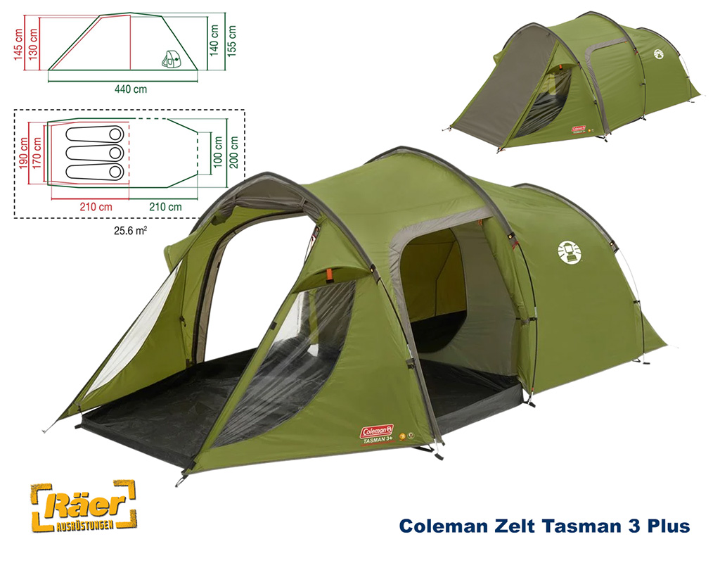 Coleman Zelt 3 P. Tasman 3 Plus   A