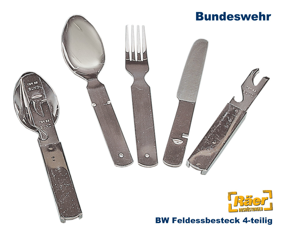 BW Feld-Essbesteck, gebraucht, 4-teilig    B